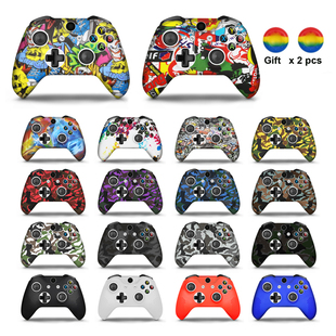 For Xbox One X S Controller Gamepad Camo Silicone Cover Rub