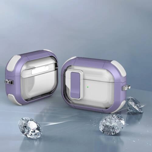 Cover For Airpods Pro 2 Gen 2nd Clear Case Secure Lock Clip