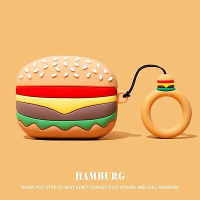 3D Hamburger Cartoon Cute Earphone Cover for AirPods Pro 3