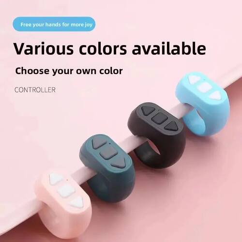 1Pcs Finger Ring Bluetooth Remote Phone Controller Page