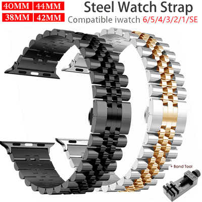 Steel Strap For Apple Watch Band 6 SE 5 4 3 40mm 44mm metal