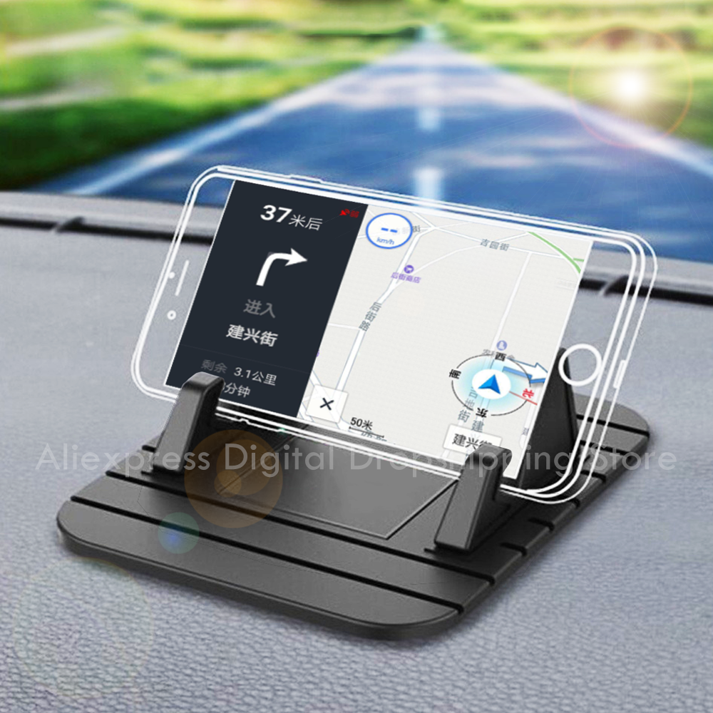 Anti-slip Car Phone Holder Mat Self-adhesive Pad Mount On