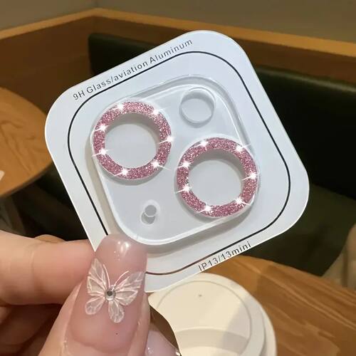 For IPhone Camera Lens Protector 9H Tempered Glass Bling