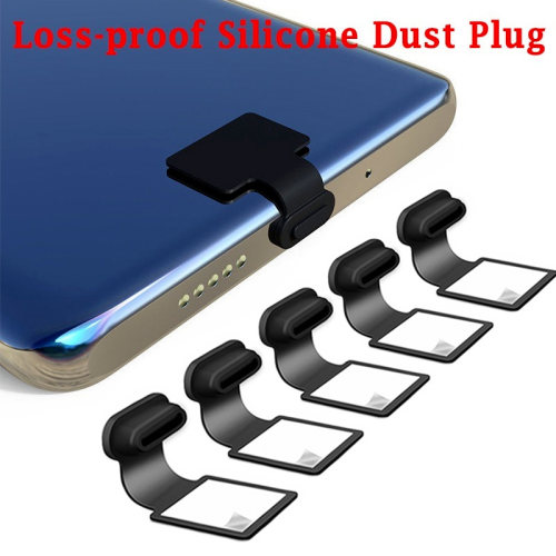 Loss-proof Silicone Phone Dust Plug Charging Port Type-C