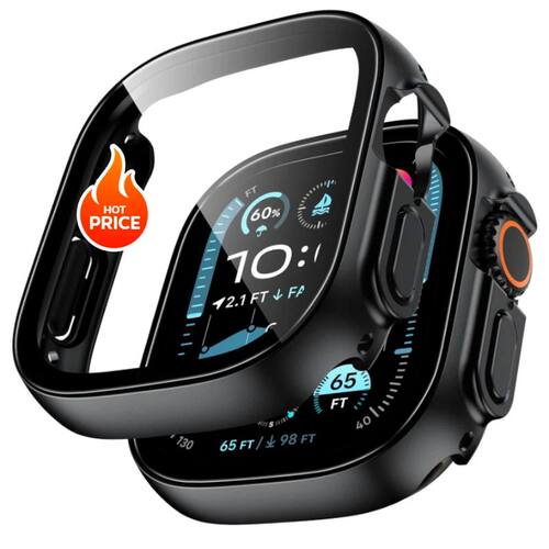 Tempered Glass+case For Apple Watch Ultra 2 49mm strap