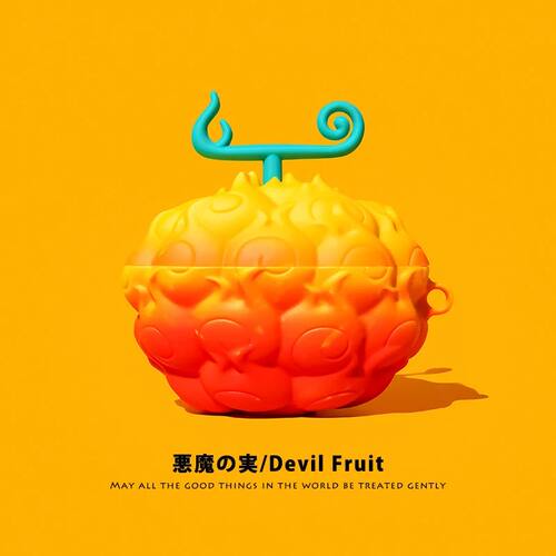 Devil Fruit Cartoon Cute Cover for Apple AirPods 4 Earphone