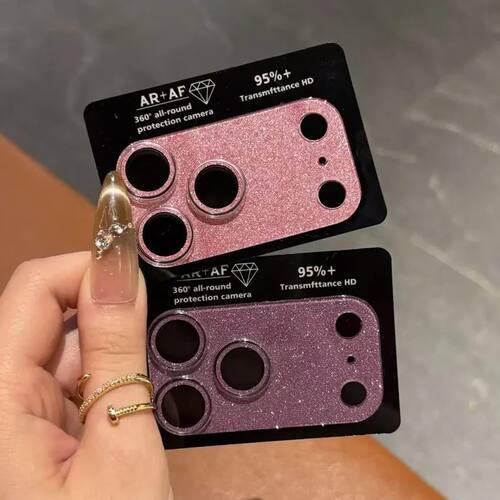 Bling Full Camera Shield Protector For iPhone 14 15 16 17
