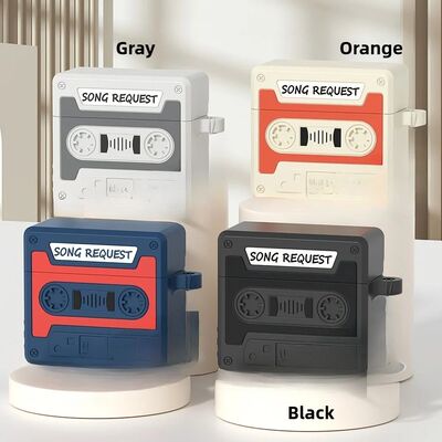 3D Retro Tape Recorder Silicone Earphone Case For Airpods