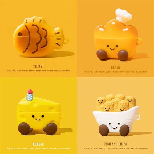 3D Snack For Airpods 4 Case For Apple Airpods 1 2 3 Pro 2