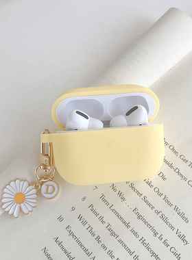 2022 fundas For AirPods Pro Case Korean flower Cute Peach