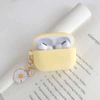 2022 fundas For AirPods Pro Case Korean flower Cute Peach