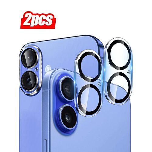 2pcs Tempered Glass Camera Protector for iPhone 17 16 15 14