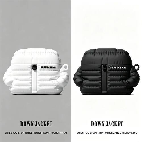3D Cloth Down Jacket Cover for AirPods Pro 3 2026 Cartoon