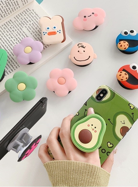 NEW Cartoon Round Universal Mobile Phone Ring Holder Airbag
