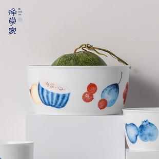择学家高温陶瓷面碗大号中式 景德镇碗碟套装 家用2025新款 餐具套装