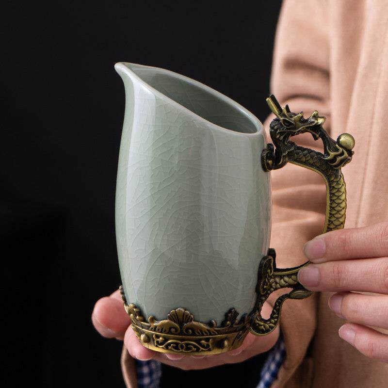 高级感五两醒酒壶白酒酒具复古酒盅酒壶中式白酒杯分酒器陶瓷家用