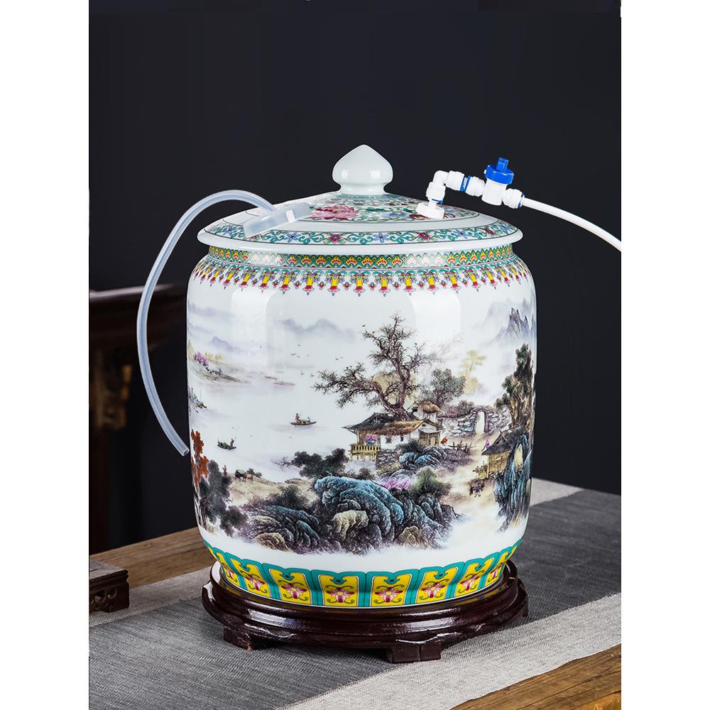 陶瓷浮子饮水机，全自动饮水机，经典功夫茶桶，家用纯水桶5L