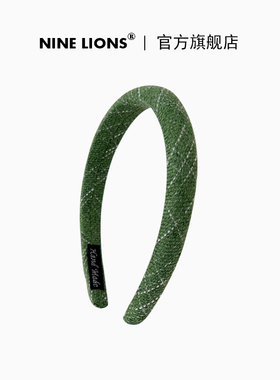九只狮子（饰品）法式复古条纹发箍甜美百搭头箍优雅气质发卡发饰