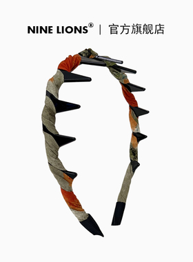 九只狮子（饰品）复古带齿波浪发箍洗脸防滑发卡头箍气质百搭发饰