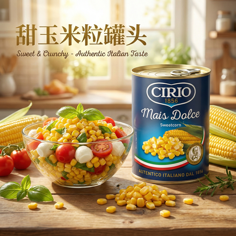 茄意欧低脂甜玉米粒罐头CIRIO意大利进口即食榨汁杂粮沙拉原料,水产肉类/新鲜蔬果/熟食,蔬菜罐头,淘宝优惠券,粉丝福利购,淘宝优惠卷