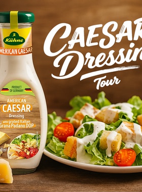 冠利凯撒沙拉酱250毫升/瓶德国芝士口感水果蔬菜沙拉肉类沙拉