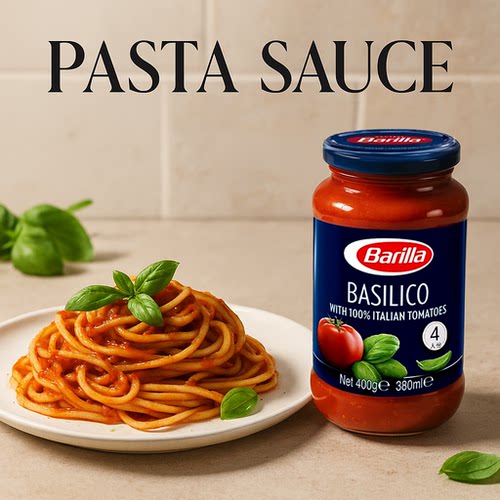 意大利Barilla 罗勒风味番茄意面酱
