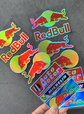 红牛RedBull赞助商摩托车反光贴