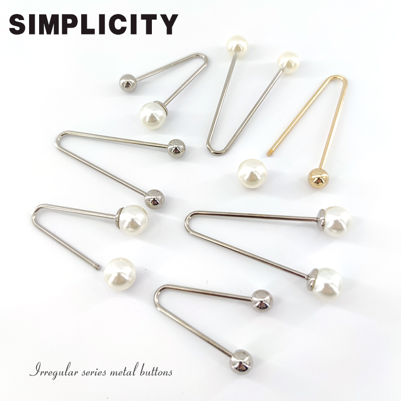 金属螺旋扣双头珍珠U型V形