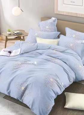 定制定做加厚纯棉磨毛面料全棉精工细做大床单被套被罩床品四件套