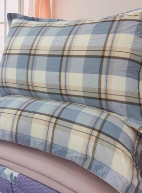 定制水洗棉纯棉枕套单人全棉大号枕头套48x74cm学生40*60cm枕芯套