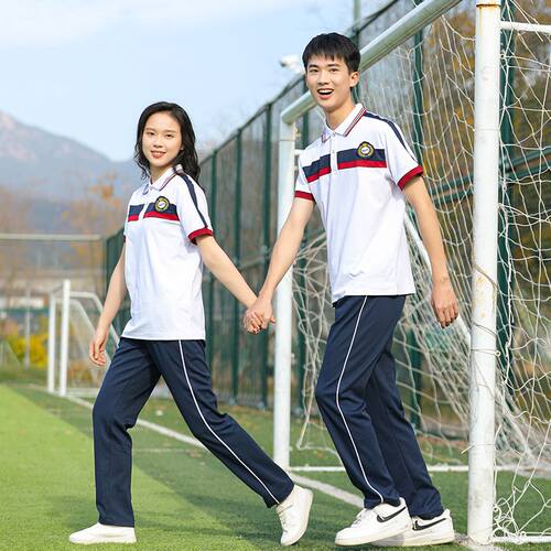 夏季中学生校服套装学院