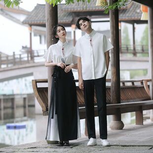 民国风初高中舞台诗歌朗诵演出服高三学生古风毕业季礼服班服套装