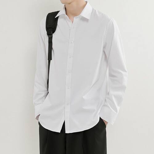 制服白衬衫长袖打底领带