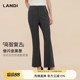 裤 LANDI深青灰高级感通勤显瘦微喇西装 女秋新品 高智复古