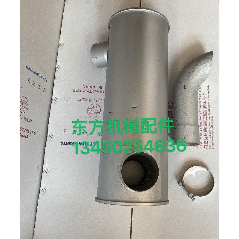 挖掘机配件卡特E320D2 E323D2新款消声器排气管消音器C7.1发动机