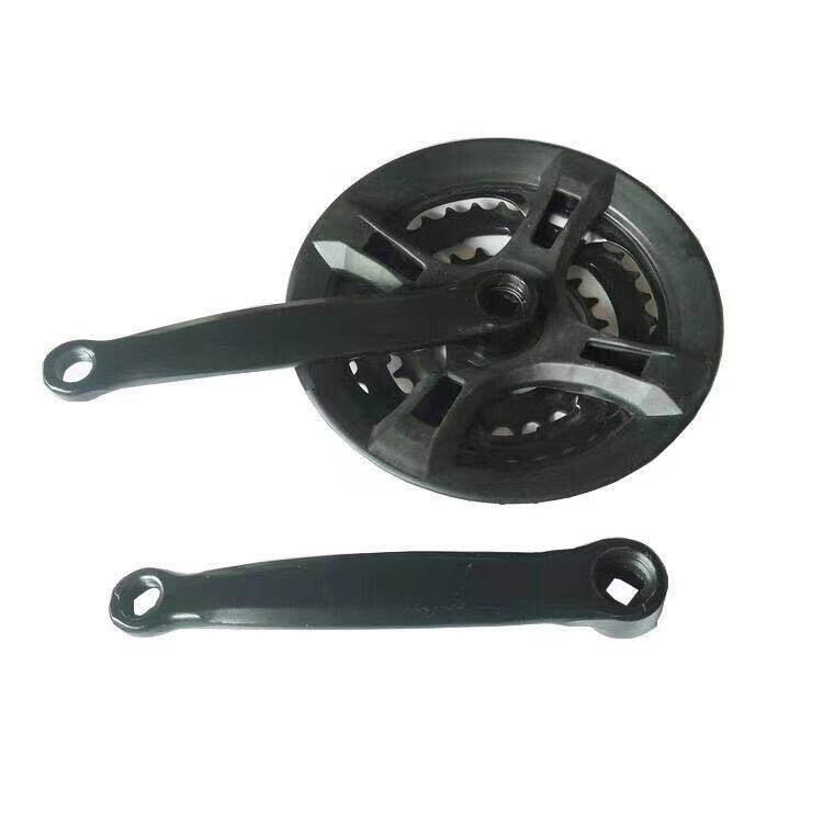 公路车24-34-42T带链罩盖 变速山地车牙盘曲柄自行车高碳钢牙盘