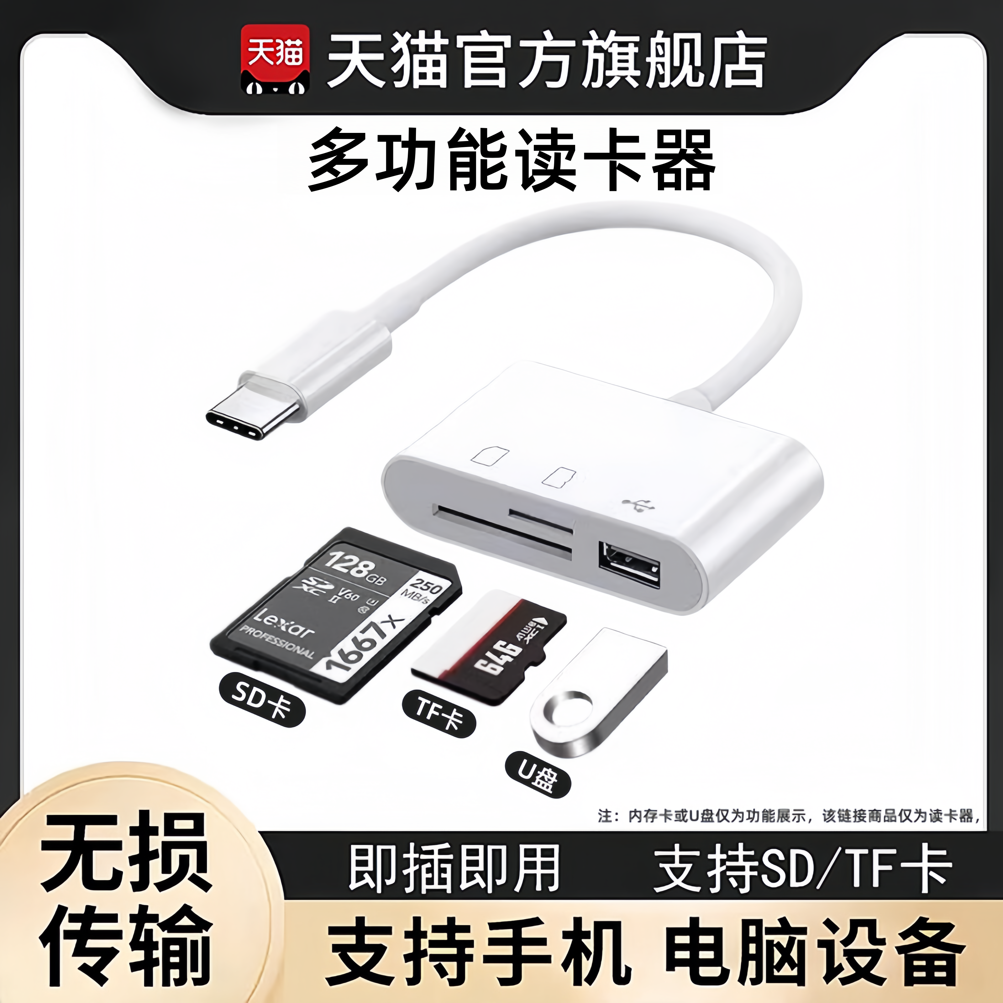 相机sd卡读卡器适用苹果华为索尼