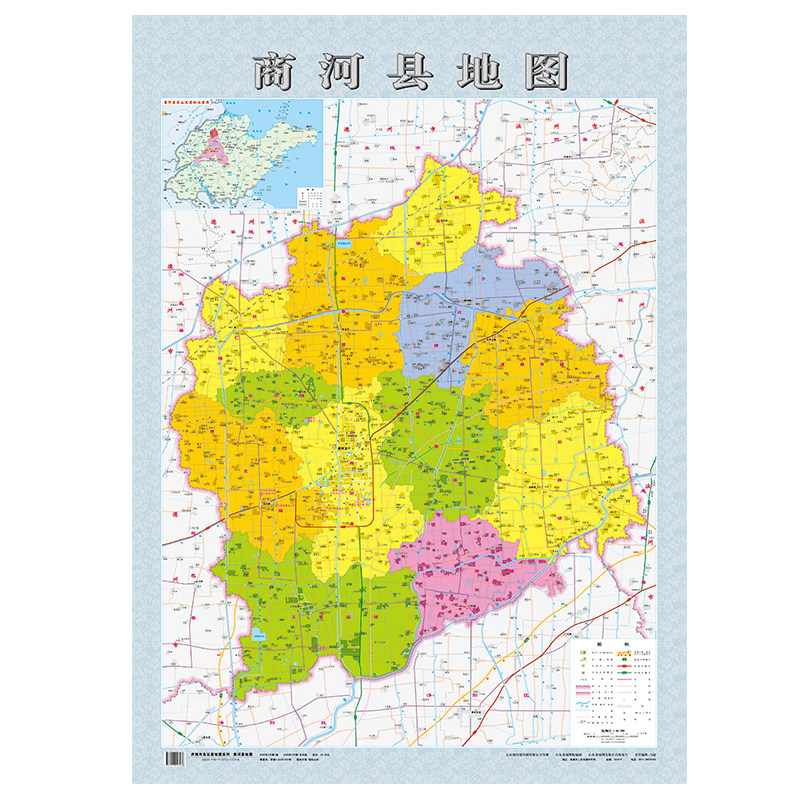 2026新版济南商河县地图折叠