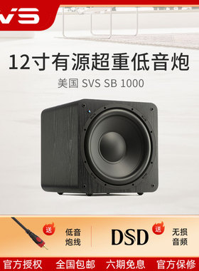 美国SVS 有源超重低音炮 SB 1000大功率家用家庭影院客厅密闭音响