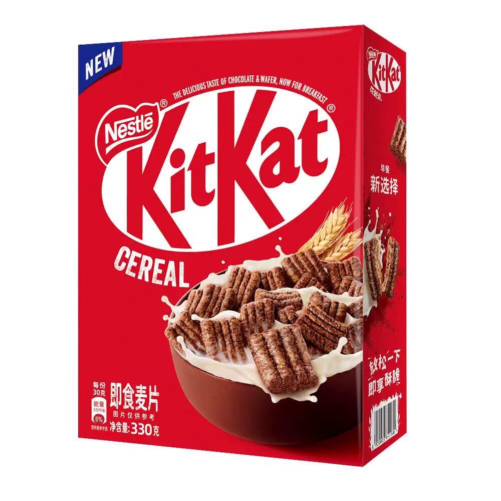雀巢kitkat奇巧即食麦片330g巧克力全谷物脆进口非油炸零食