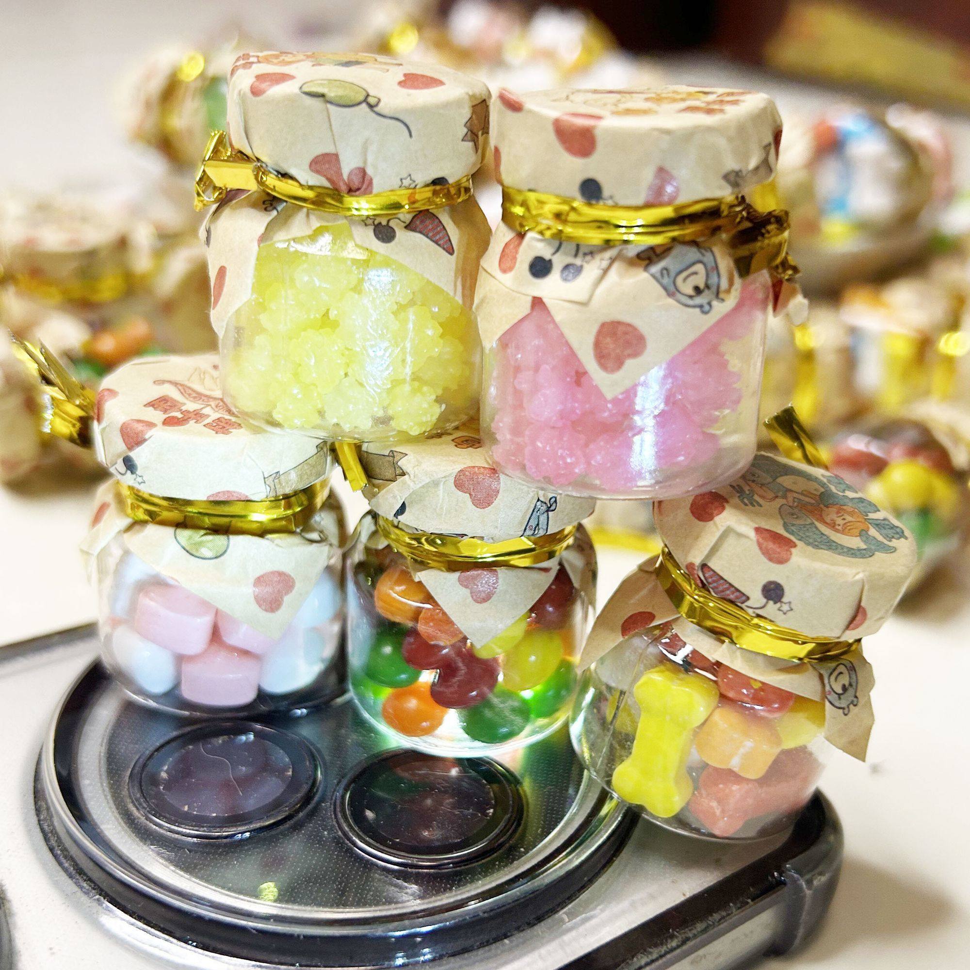 网红创意零食许愿瓶星星糖果水果罐装果味迷你漂流瓶