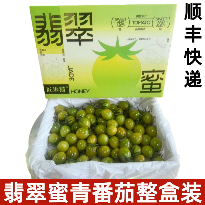 翡翠蜜青小番茄爆番茄圣女果青色绿色小番茄新鲜西红柿顺丰快递
