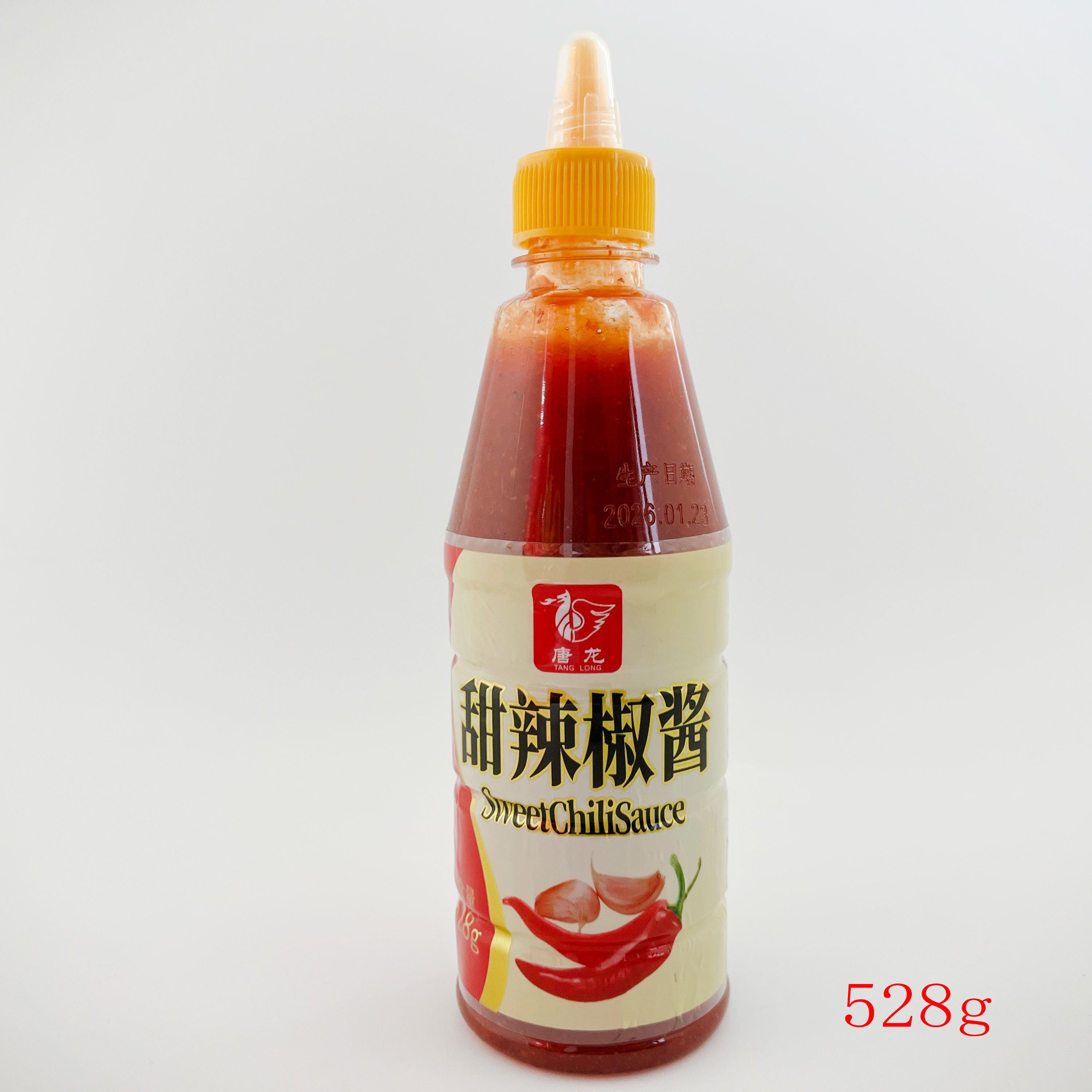 唐龙甜辣椒酱528g塑料瓶小瓶闽南特产海蛎煎肉粽蘸酱挤压头调味料