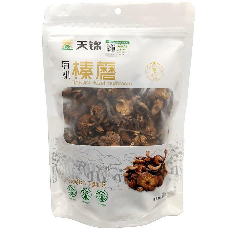 天锦有机榛蘑滑子蘑香菇猴头菇黑木耳黄花菜150g东北食用菌类干货