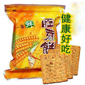 康健生机小麦胚芽饼 抗饿素食休闲零食 台湾产营养饼干420g
