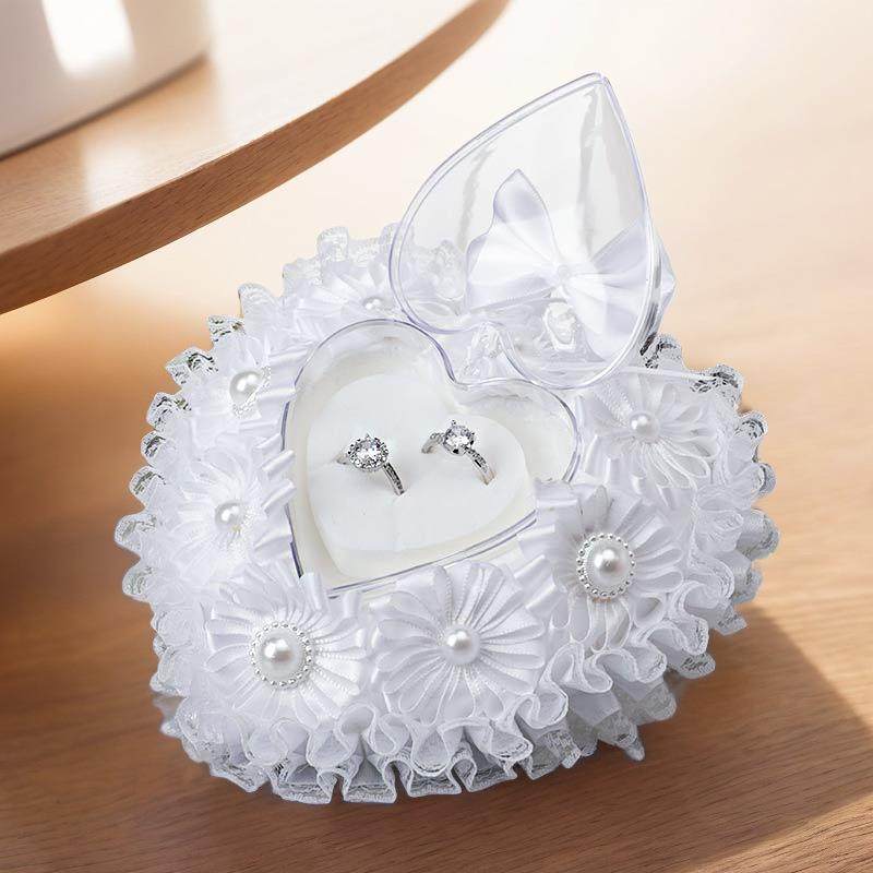 心形新娘戒枕婚礼蝴蝶结水晶戒指盒戒欧美结婚礼物玫瑰戒指盒,节庆用品/礼品,陪嫁用品套装,淘宝优惠券,粉丝福利购,淘宝优惠卷