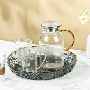 大号水果盘家用客厅轻奢水晶玻璃精致高档高级感高端放切好的酒店