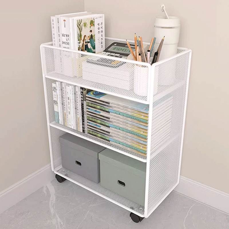 桌下书架置物滑轮学生放