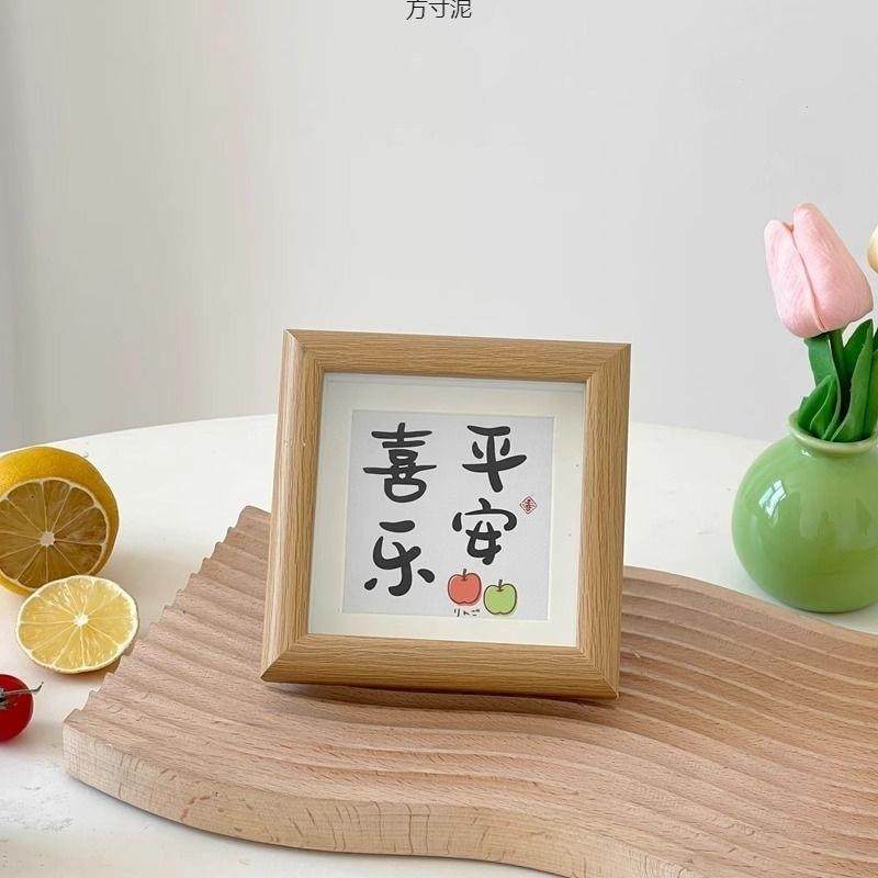 ins文字心想事成相框摆台4寸木质玻璃相框桌面装饰画拍照道具,家居饰品,DIY亲子装饰画,淘宝优惠券,粉丝福利购,淘宝优惠卷