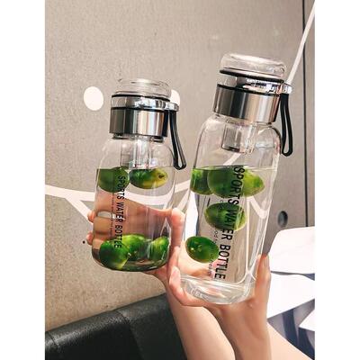 玻璃水杯大容量1000ml水壶茶杯防爆茶水分离泡茶杯子瓶夏季高颜值